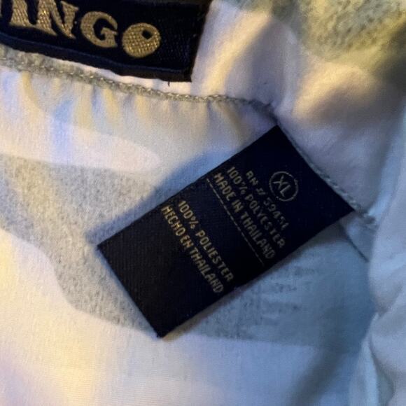 Wingo Samurai Art Print Shirt Mens XL Camp Collar Vintage - Picture 5 of 9